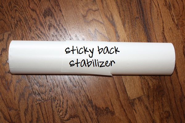 Sticky Back Stabilizer —