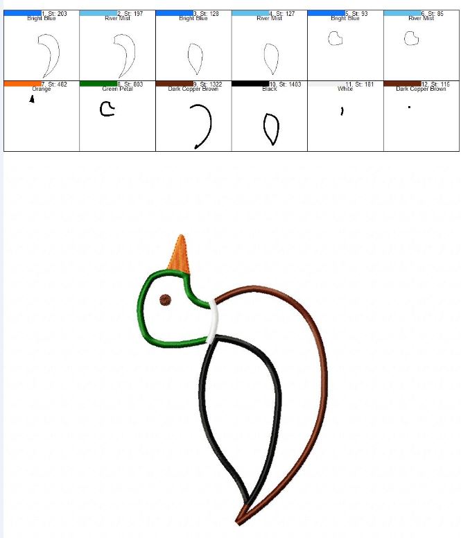 duck thread chart